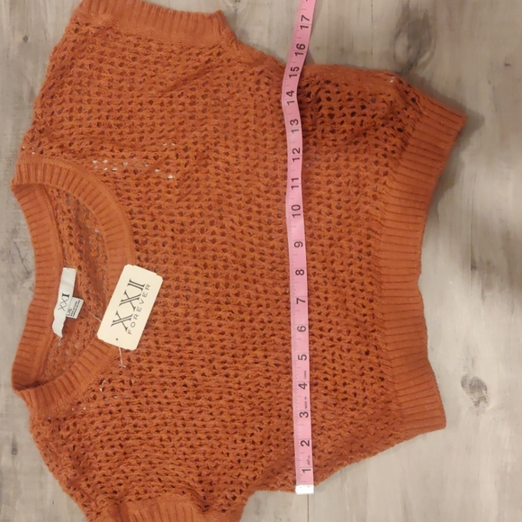 NWT Forever 21 Crochet Mesh Crop - Picture 4 of 7